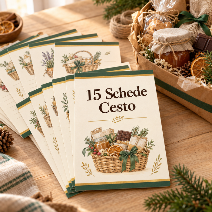 15 Schede Cesto, un ventaglio di schede