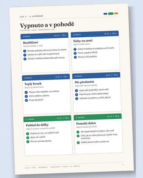 48 karet rychlé pomoci: druhý list k vystřižení (ukázková stránka)