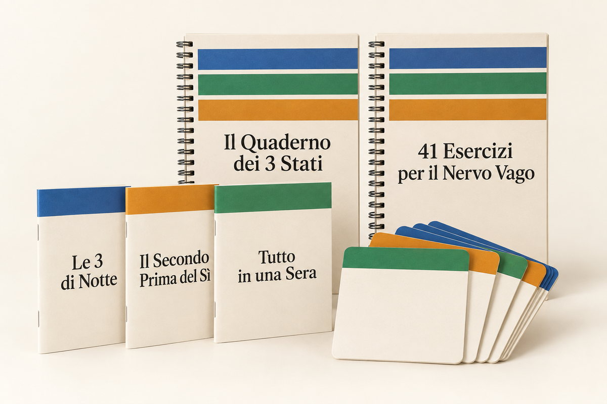 Tutto il kit Torna in Te: due quaderni, un mazzo di carte e tre bonus