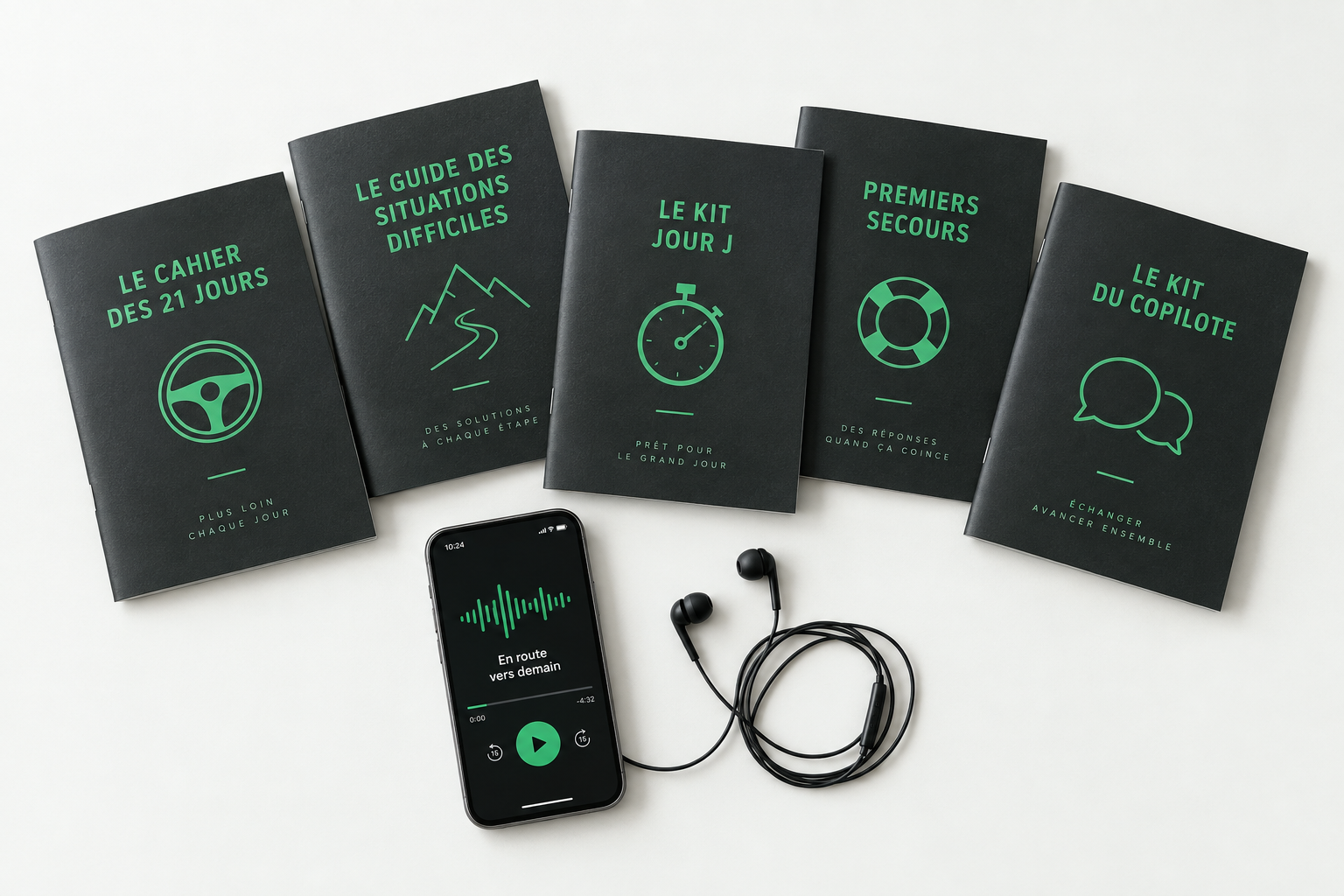 Conduire Sans Peur — le cahier, les audios et les bonus du programme